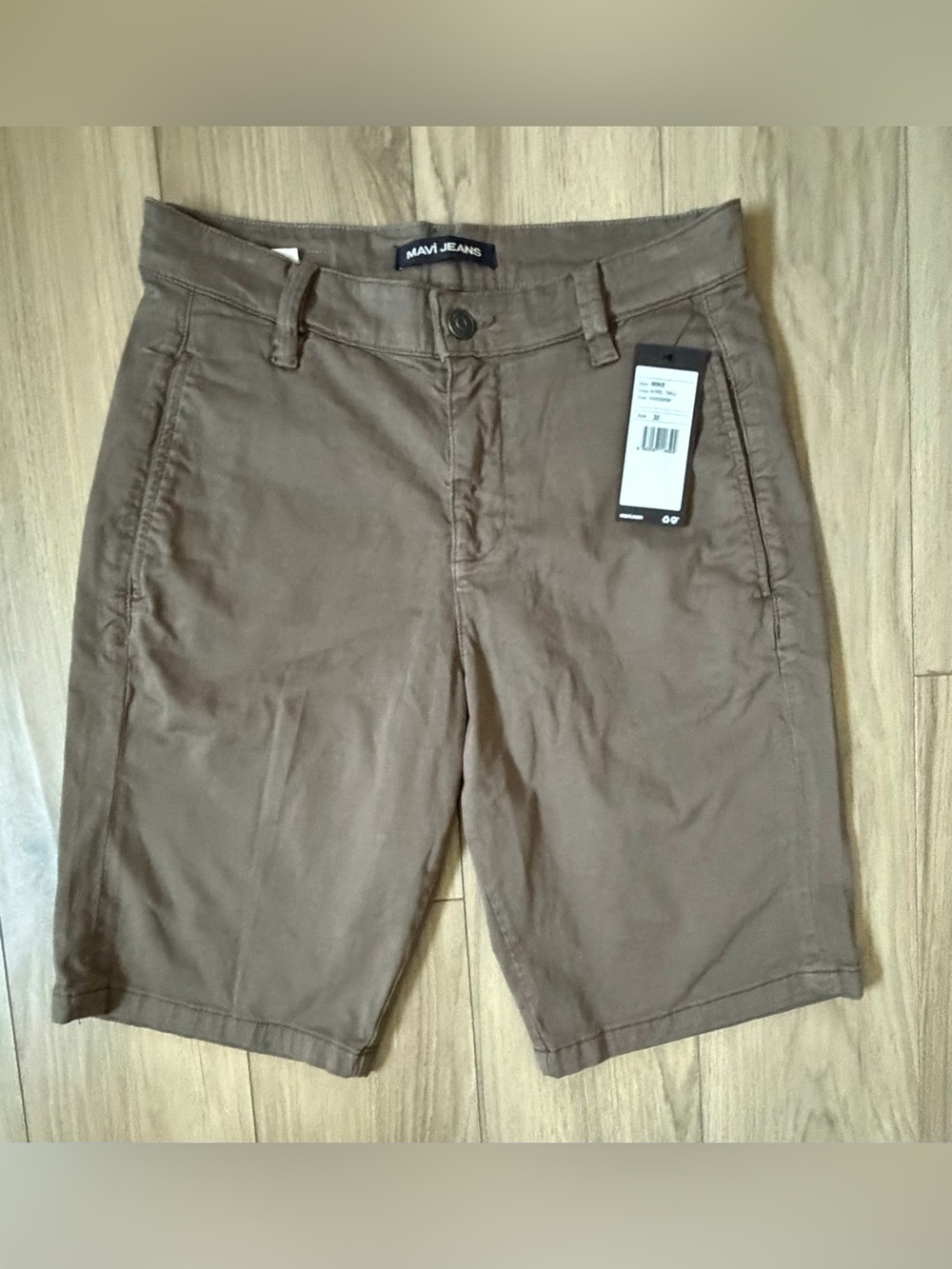 NWT Mavi Men's Size 30 Mike Mid-Rise Twill 11" Short Light Brown M04332